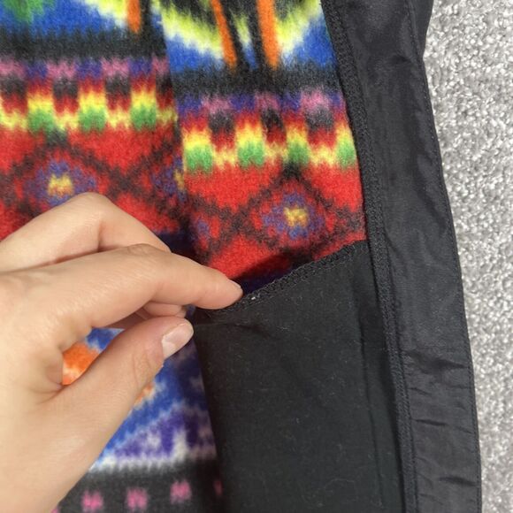 Lauren Ralph Lauren Active Vest Womens Small Aztec Rainbow Fleece Outdoors Color - Picture 6 of 12